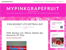 Tablet Screenshot of mypinkgrapefruit.com